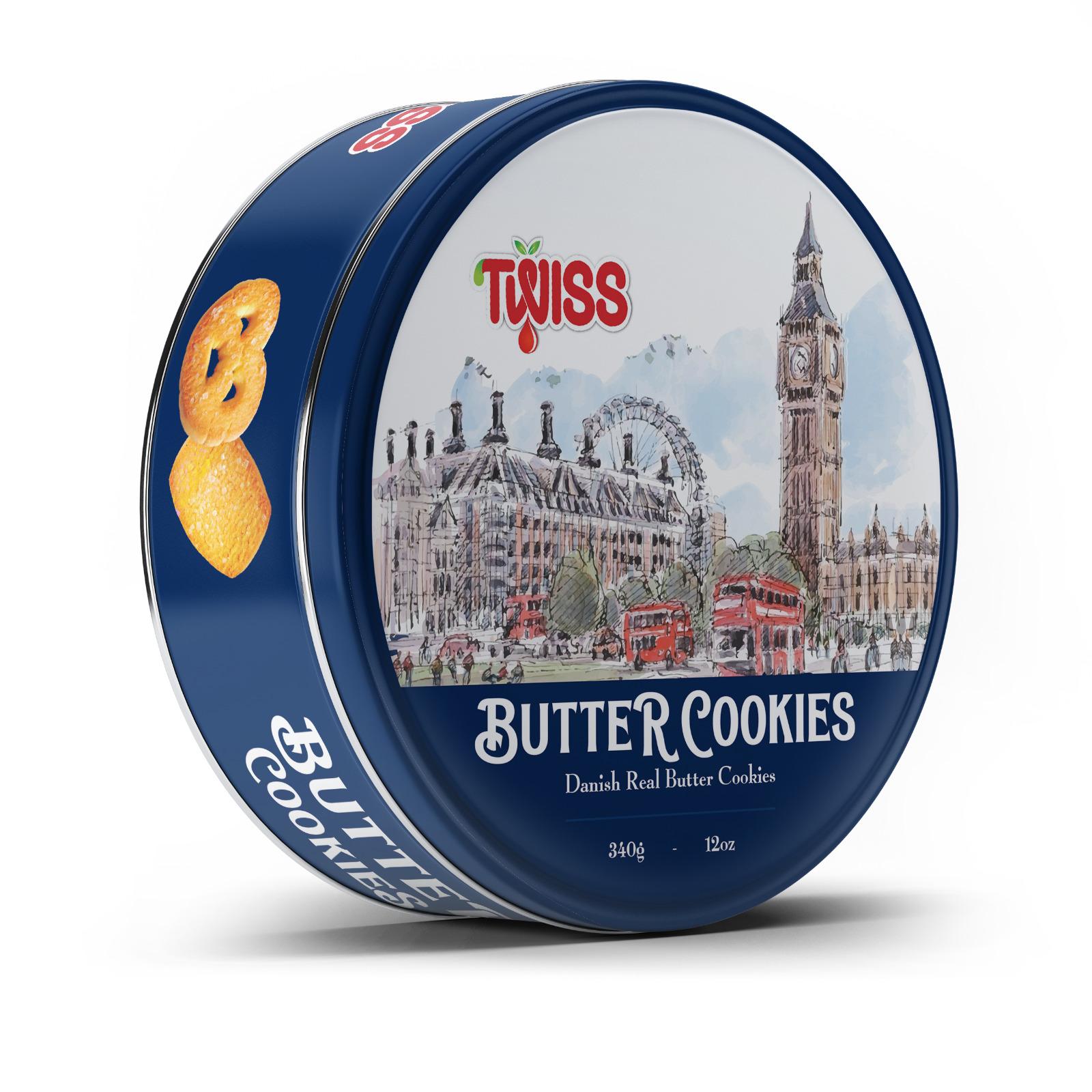 TWISS Butter Cookies · Blue Tin