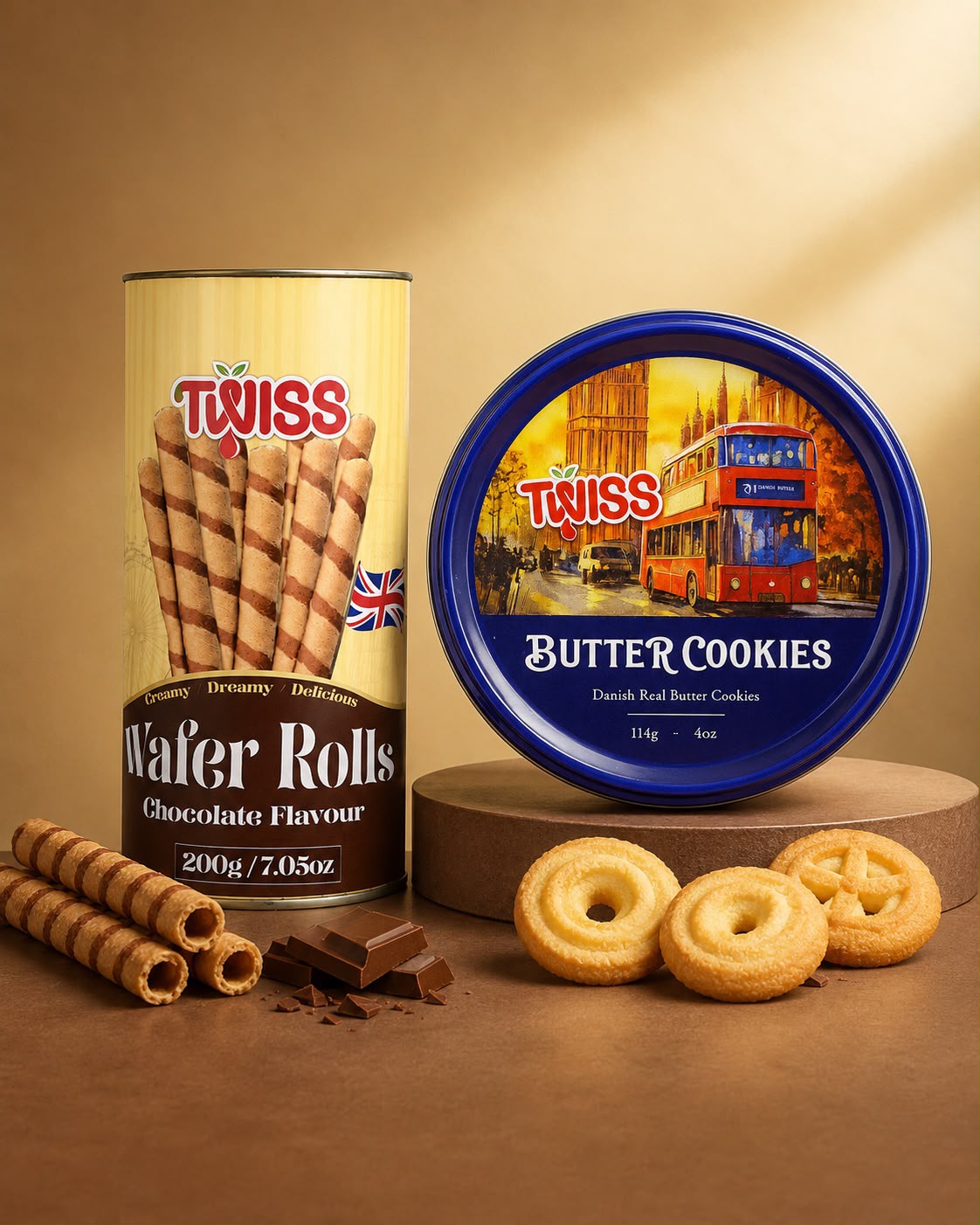 TWISS Wafer Rolls & Butter Cookies