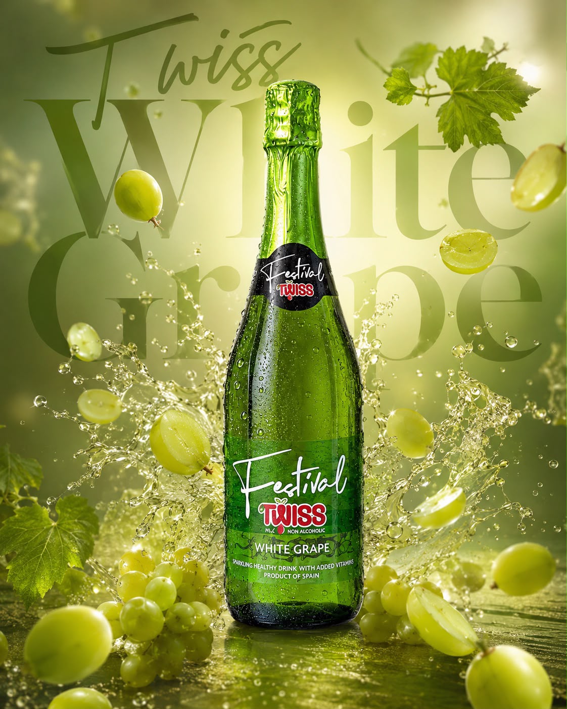 TWISS Festival White Grape sparkling drink